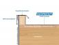 Preview: Dachrandprofil ISOS 100 cm Anthrazit RAL 7016 Materialstärke 1,5 mm