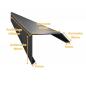 Preview: Dachrandprofil ISOS 100 cm Anthrazit RAL 7016 Materialstärke 1,5 mm