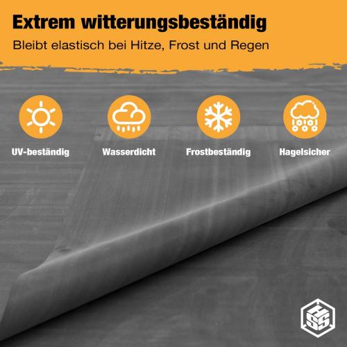 Preview: DACHPROTECT EPDM DACHBAHN 1,5mm extrem Witterungsbeständig bei Hitze Frost und Regen