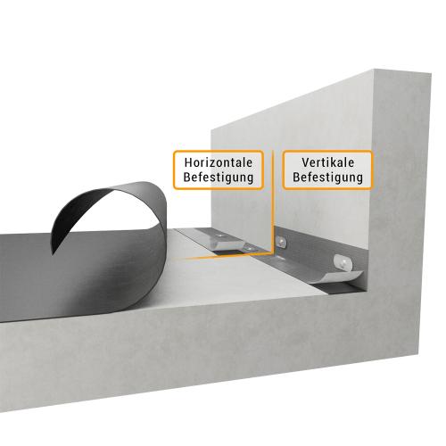 Preview: Randfixierstreifen EPDM 15,2 cm Rolle 30,5 m