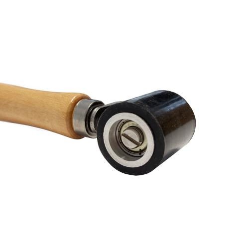 Preview: Silikon-Andrückrolle PROFI 45mm breit rot