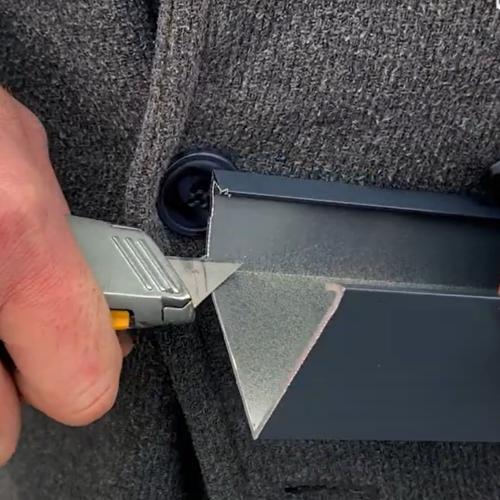 Preview: KLICK-Verbinder ISOS Anthrazit RAL 7016 Vereabeitung 2