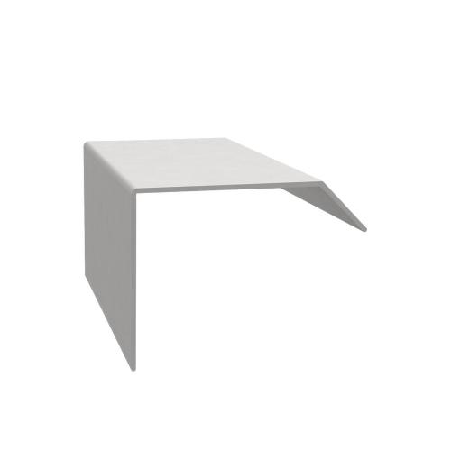 Preview: Verbinder ISOS Silber RAL 9006 für Dachrandprofile und Ecken