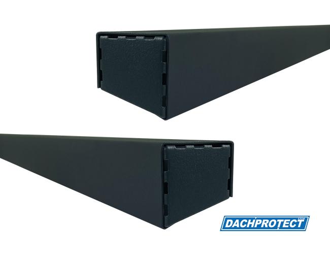 Preview: Endkappe CUBE Anthrazit RAL 7016 Ansicht beide