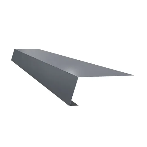 Traufblech Easy 1 m Anthrazit RAL 7016 Aluminium 0,8 mm