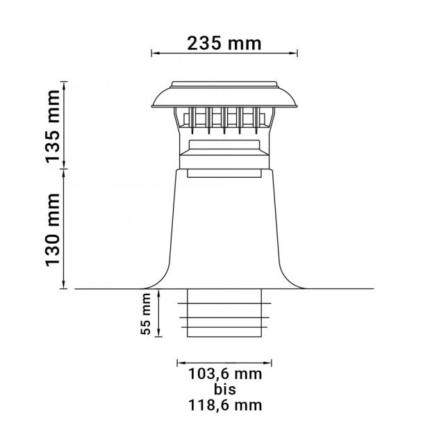 Wohnraum-/Strangentlüfter DN110-125