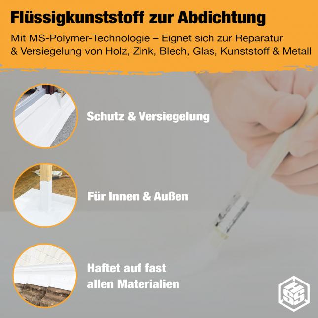Abdichten von Anschlussbereichen wie Fenster- und Türrahmen