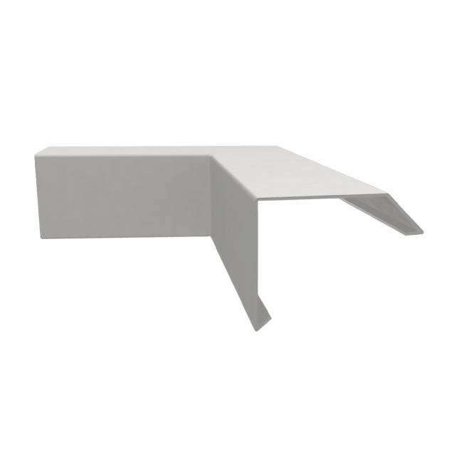 Innenecke ISOS 90° Silber RAL 9006 Schenkellänge 17 cm