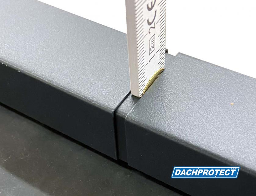 Verbinder CUBE Anthrazit RAL 7016 für Profil und Ecke Abstand