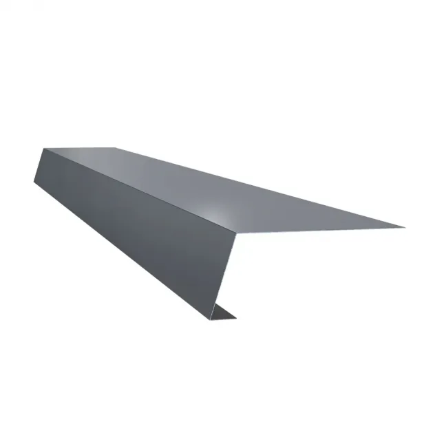 Traufblech Easy 1 m Anthrazit RAL 7016 Aluminium 0,8 mm